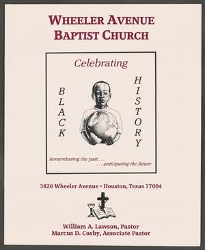 Primary view of object titled '[Wheeler Avenue Baptist Church Bulletin: February 3, 2002]'.