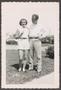 Photograph: [Wendell and Mary Jane Tarver in a Yard]