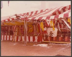 [Row of Carnival Booths with Damage]