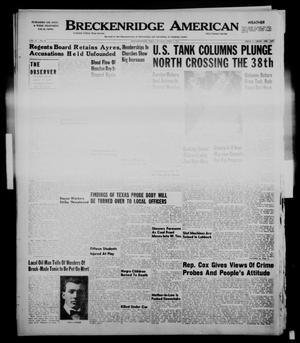 Breckenridge American (Breckenridge, Tex.), Vol. 31, No. 86, Ed. 1 Sunday, April 1, 1951