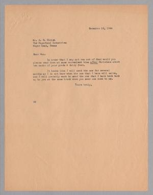 [Letter from Daniel W. Kempner to Gus. D. Ulrich, December 16, 1944]