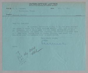 [Inter-Office Letter from G. D. Ulrich to D. W. Kempner, December 4, 1944]