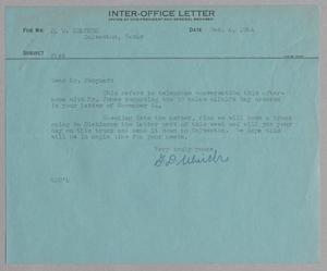 [Inter-Office Letter from G. D. Ulrich to D. W. Kempner, December 4, 1944]