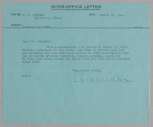 [Inter-Office Letter from G. D. Ulrich to D. W. Kempner, March 18, 1944]