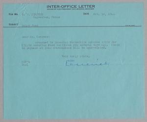[Inter-Office Letter from G. D. Ulrich to D. W. Kempner, February 10, 1944]
