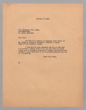 Primary view of object titled '[Letter from Daniel W. Kempner to Karl Bissinger, Inc., November 5, 1948]'.