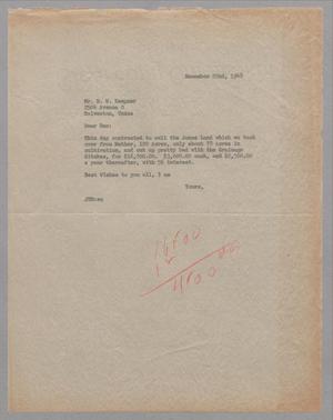 [Letter from Joseph R. Bertig to Daniel W. Kempner, December 22, 1948]