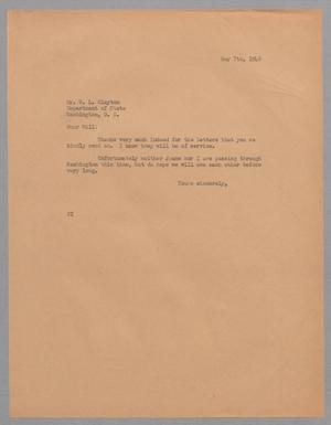[Letter from Daniel W. Kempner to W. L. Clayton, May 7, 1948]