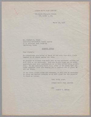 [Letter from George R. Mergel to Stewart H. Evans, March 18, 1948]