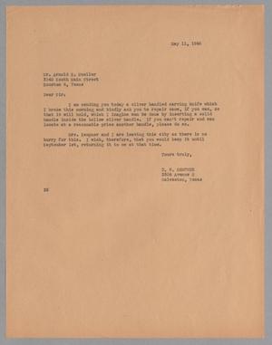 [Letter from D. W. Kempner to Arnold K. Mueller, May 11, 1948]