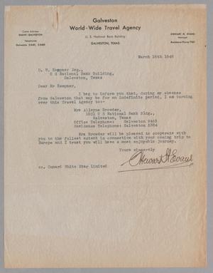 [Letter from Stewart H. Evans to D. W. Kempner, March 16, 1948]