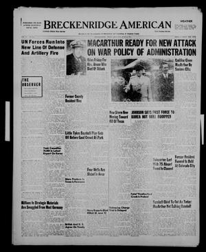 Primary view of object titled 'Breckenridge American (Breckenridge, Tex.), Vol. 31, No. 150, Ed. 1 Thursday, June 14, 1951'.