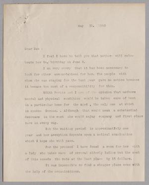 [Letter from Erich Freund to Dan W. Kempner, May 31, 1948}