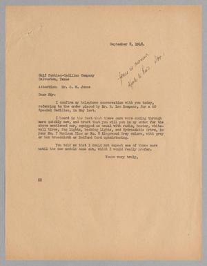 [Letter from Daniel W. kempner to {{{name}}}, September 9, 1948]