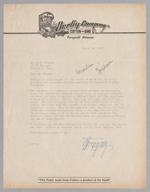 [Letter from William L.Gatz to Daniel W. Kempenr, March 5, 1948]