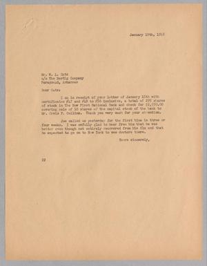 [Letter from Daniel W. Kempner to William L. Gatz, January 19, 1948]