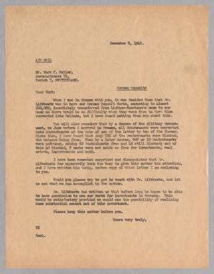 [Letter from Daniel W. Kempner to Mr. Mark F. Heller, December 8, 1948]