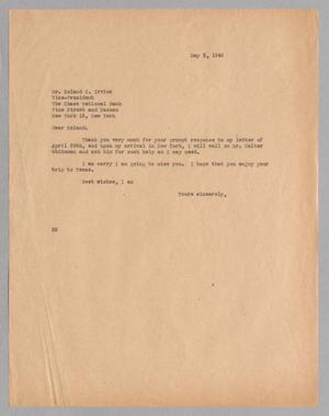 [Letter from Daniel W. Kempner to Roland C. Irvine, May 3, 1948]