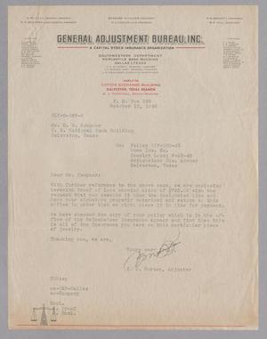 [Letter from T. H. Burton to D. W. Kempner, October 13, 1948]