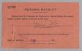 Thumbnail image of item number 2 in: '[Return Receipt from the Post Office Department to H. Kempner, March 6, 1948]'.