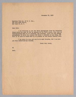 [Letter from Daniel W. Kempner to Keystone View Company, November 22, 1948]