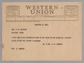 Primary view of [Telegram from Jeane and Daniel W. Kempner to J. N. Ratcliff, November 8, 1948]