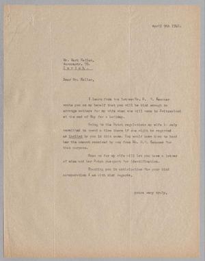 [Letter from Alex Lifschutz to Mark F. Heller, April 9, 1948]