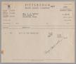 Text: [Invoice for Shipped Plate, November 1948]
