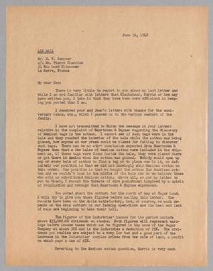 [Letter from Isaac H. Kempner to D. W. Kempner, June 16, 1948]