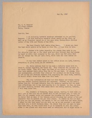 [Letter from A. H. Blackshear, Jr., to D. W. Kempner, May 24, 1948]