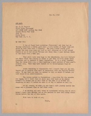 Primary view of object titled '[Letter from Isaac H. Kempner to D. W. Kempner, May 20, 1948]'.