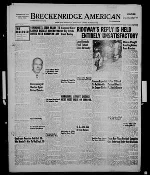 Breckenridge American (Breckenridge, Tex.), Vol. 31, No. 210, Ed. 1 Monday, August 27, 1951
