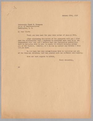 [Letter from Daniel W. Kempner to Clark W. Thompson, January 26, 1948]