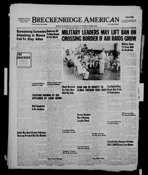 Breckenridge American (Breckenridge, Tex.), Vol. 31, No. 225, Ed. 1 Friday, September 14, 1951