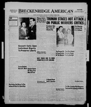 Breckenridge American (Breckenridge, Tex.), Vol. 31, No. 227, Ed. 1 Monday, September 17, 1951