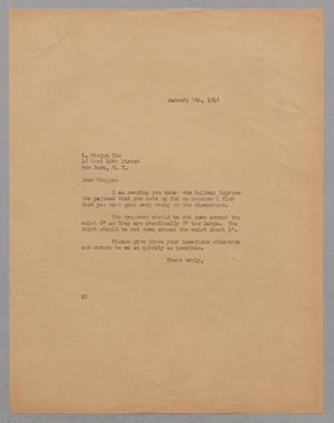 [Letter from Daniel W. Kempner to K. Wragge, January 5, 1948]