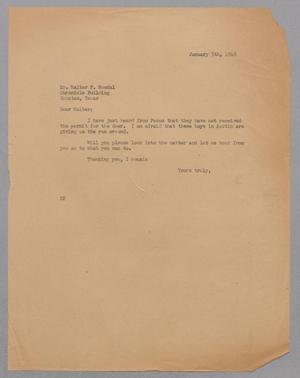 [Letter from Daniel W. Kempner to Walter F. Woodul, January 5, 1948]