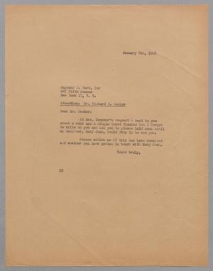 [Letter from Daniel W. Kempner to Richard C. Decker, January 8, 1948]