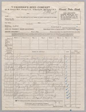 [Invoice for Items from Vaughan's Seed Company, July 30, 1949]