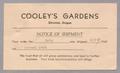 Thumbnail image of item number 1 in: '[Postcard from Cooley's Gardens to D. W. Kempner, August 19, 1949]'.