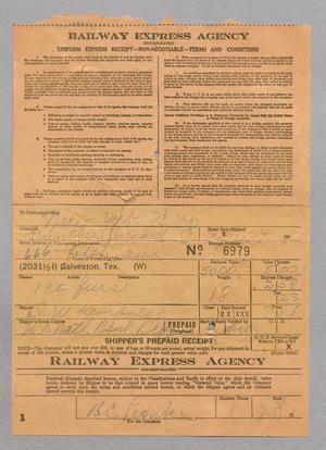 [Receipt for Payment Made by D. W. Kempner, April 1949]