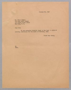 [Letter from A. H. Blackshear, Jr. to Erich Freund, January 28, 1949]