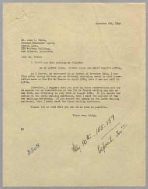 [Letter from Daniel W. Kempner to Jean E. Vesco, December 5, 1949]
