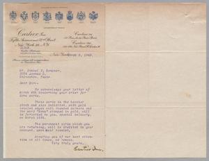 [Letter from Cartier, Inc. to D. W. Kempner, March 8, 1949]