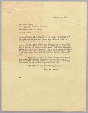 Primary view of object titled '[Letter from Daniel W. Kempner to Ephraim Bril, October 5, 1949]'.