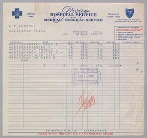 [Bill for Health Insurance: September 1949]