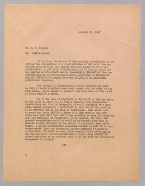 [Letter from I. H. Kempner to D. W. Kempner, January 13, 1949]