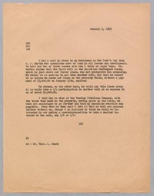[Letter from I. H. Kempner to Kempner Family Members, January 3, 1949]