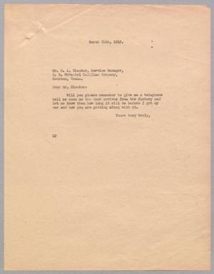[Letter from Daniel W. Kempner to C. A. Blocker, March 24, 1949]