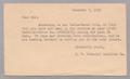 Primary view of [Letter from D. B. McDaniel Cadillac Co. to D. W. Kempner, December 7, 1949]